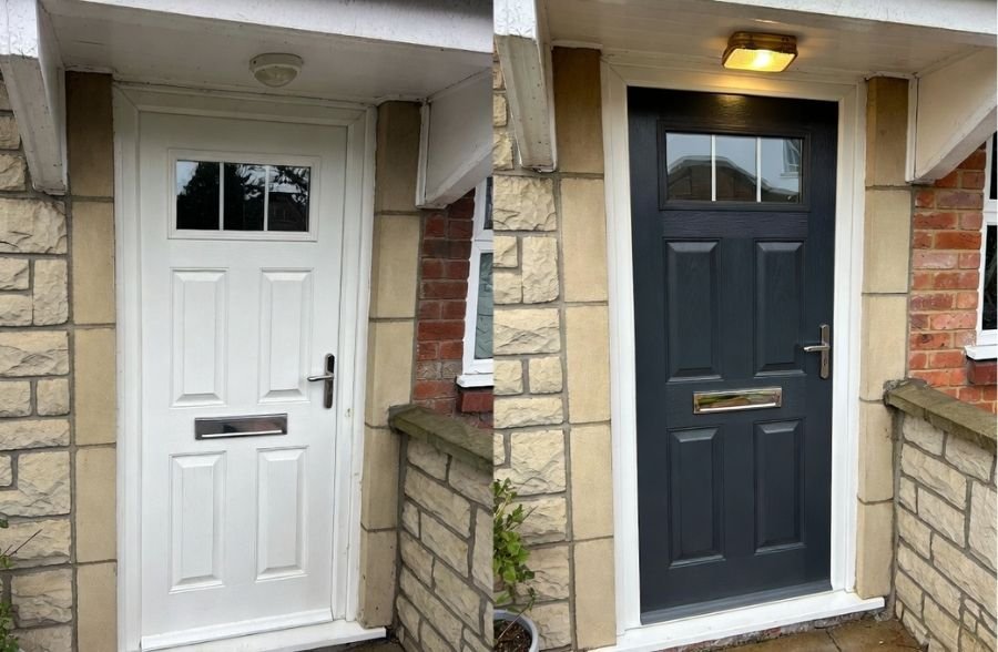 UPVC Door Spraying: Before and After