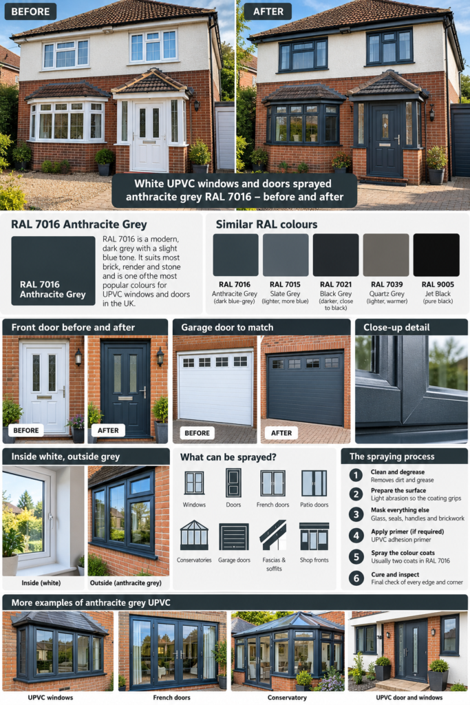 Anthracite Grey UPVC Spraying Guide