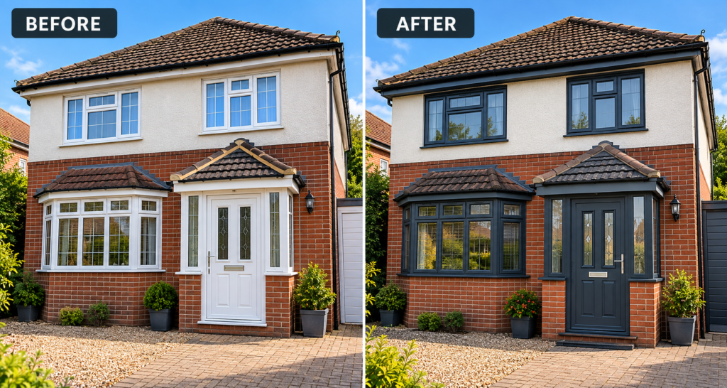 Before and After Window Makeover